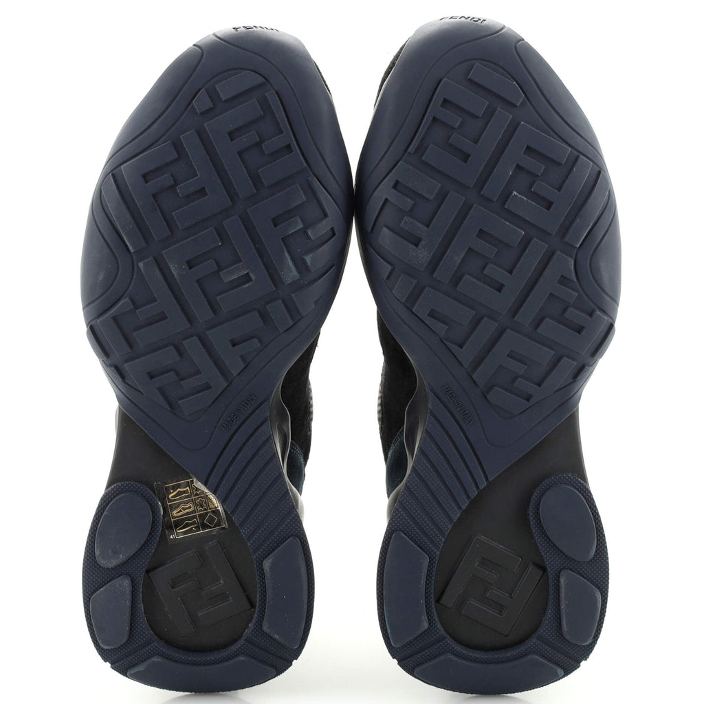 Men's Ffluid Low-Top Sneakers Leather and Mesh