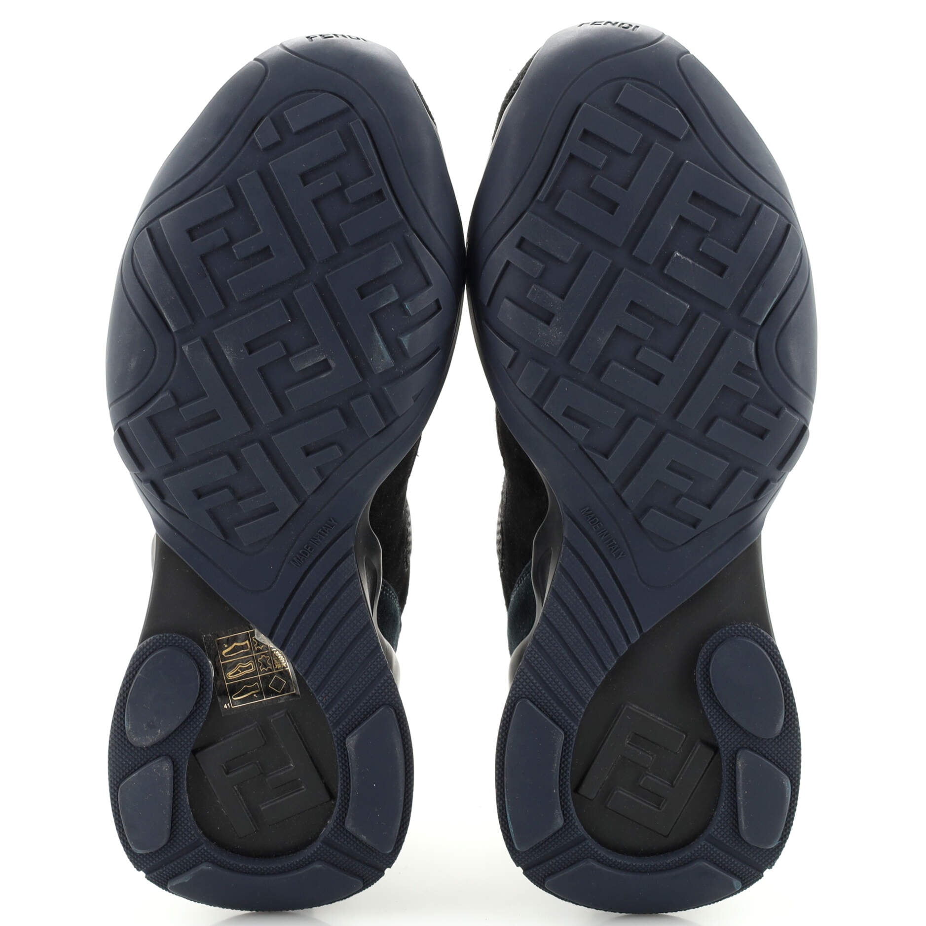 Men's Ffluid Low-Top Sneakers Leather and Mesh