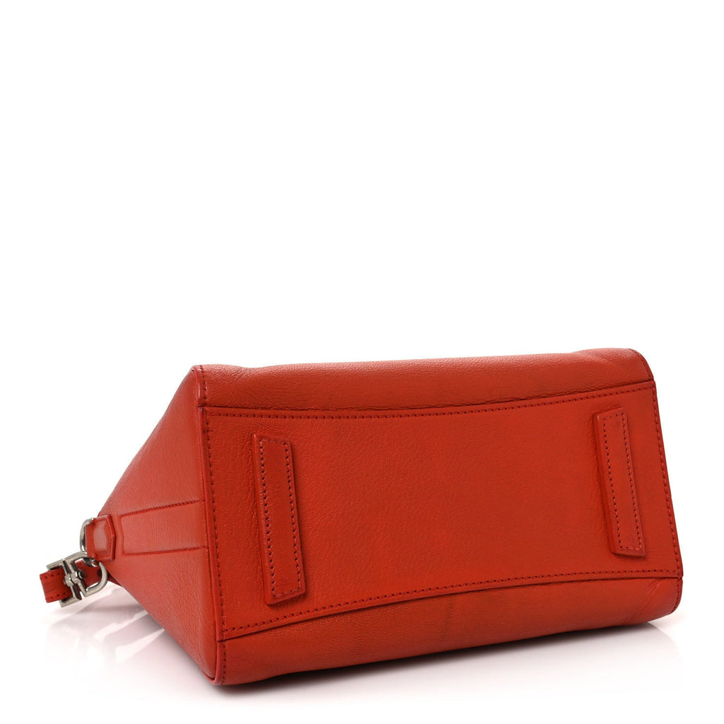 Sugar Goatskin Mini Antigona Burnt Orange