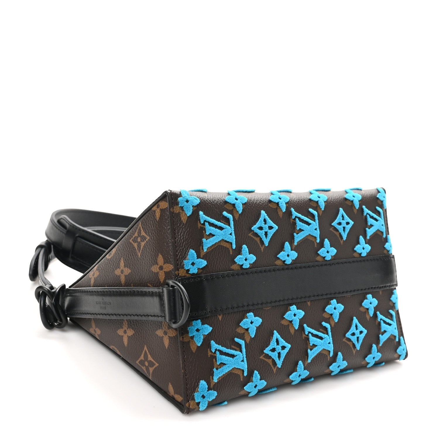 Monogram Tuffetage Triangle Messenger Turquoise