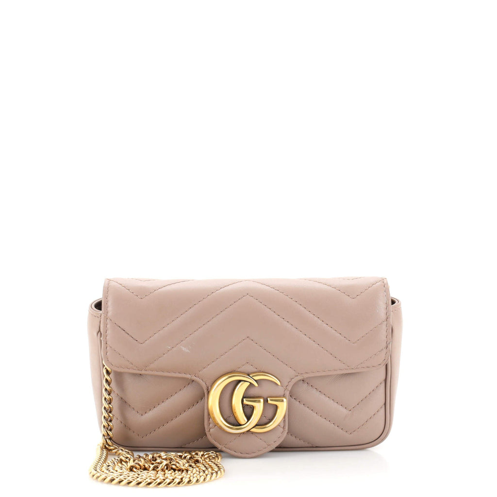 GG Marmont Flap Bag Matelasse Leather Super Mini