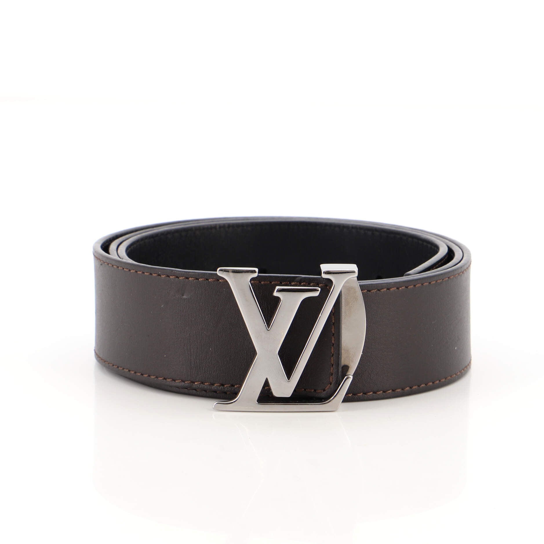 LV Initiales Reversible Belt Leather Wide 85