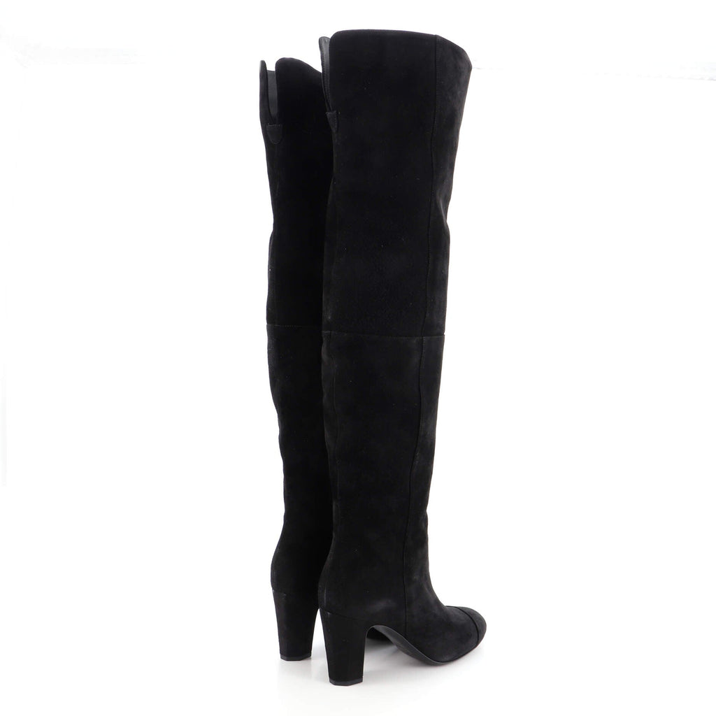 Women's Knee High Heeled Boots Suede