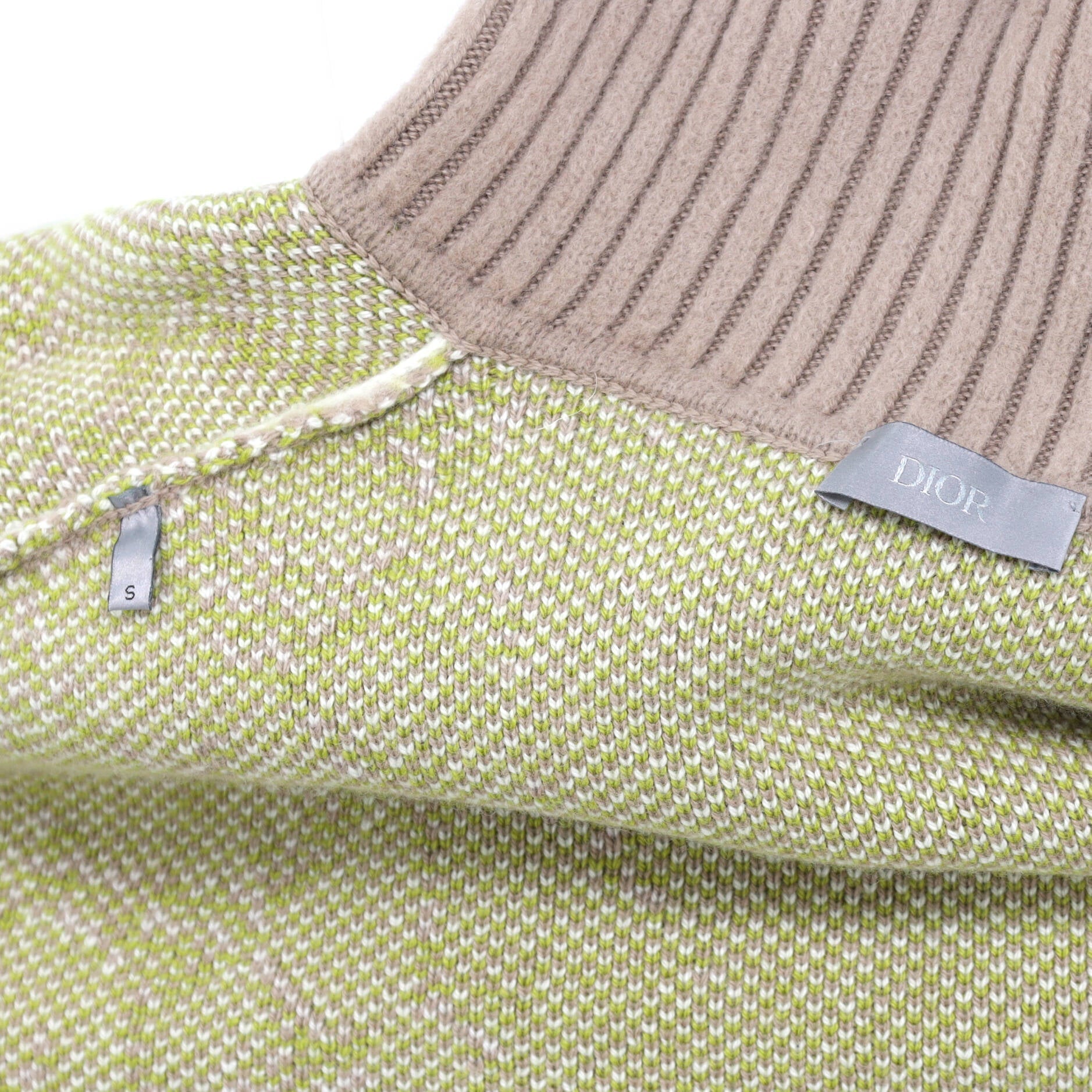 Men's Leopard Print Stand Collar Sweater Cashmere