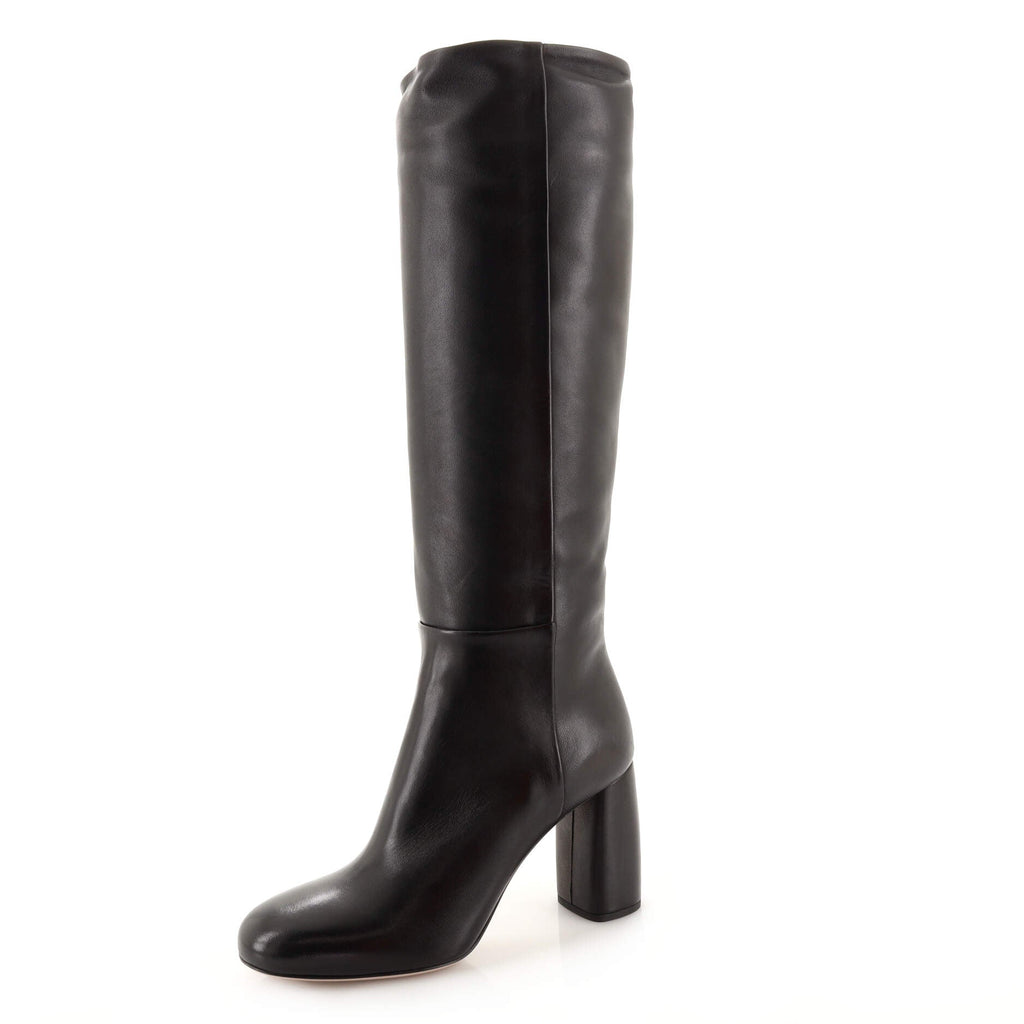 Women's Knee High Heeled Boots Leather