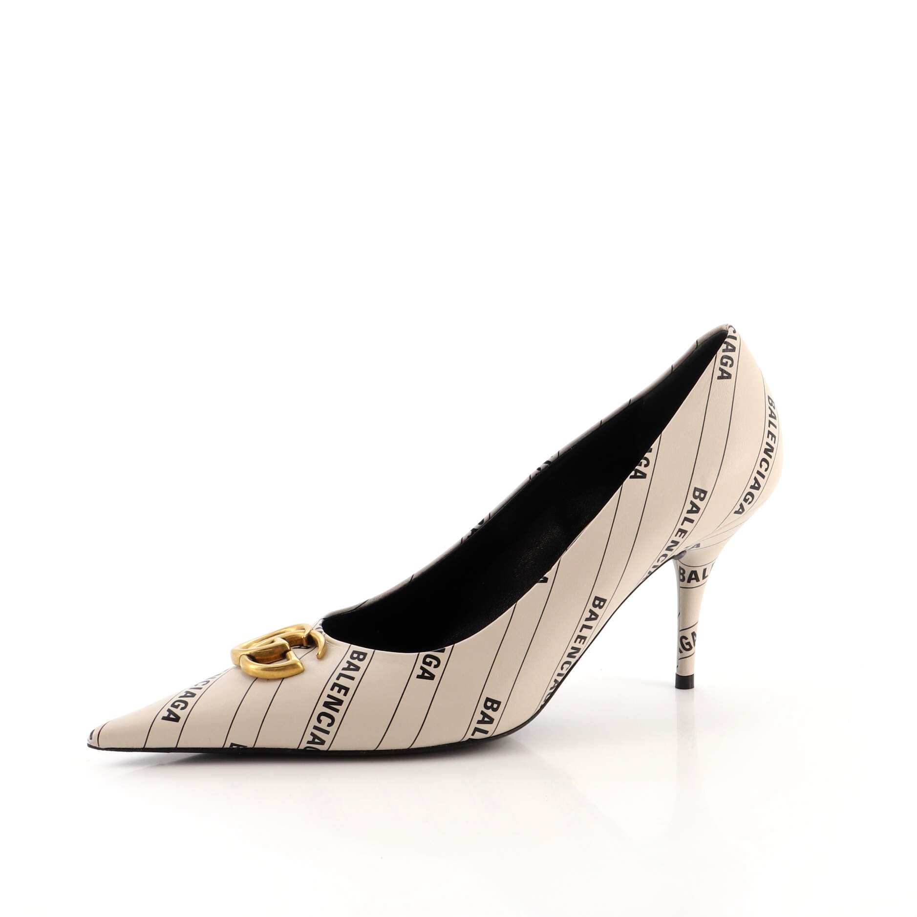 x Balenciaga The Hacker Project Women's Knife Pumps Printed Leather