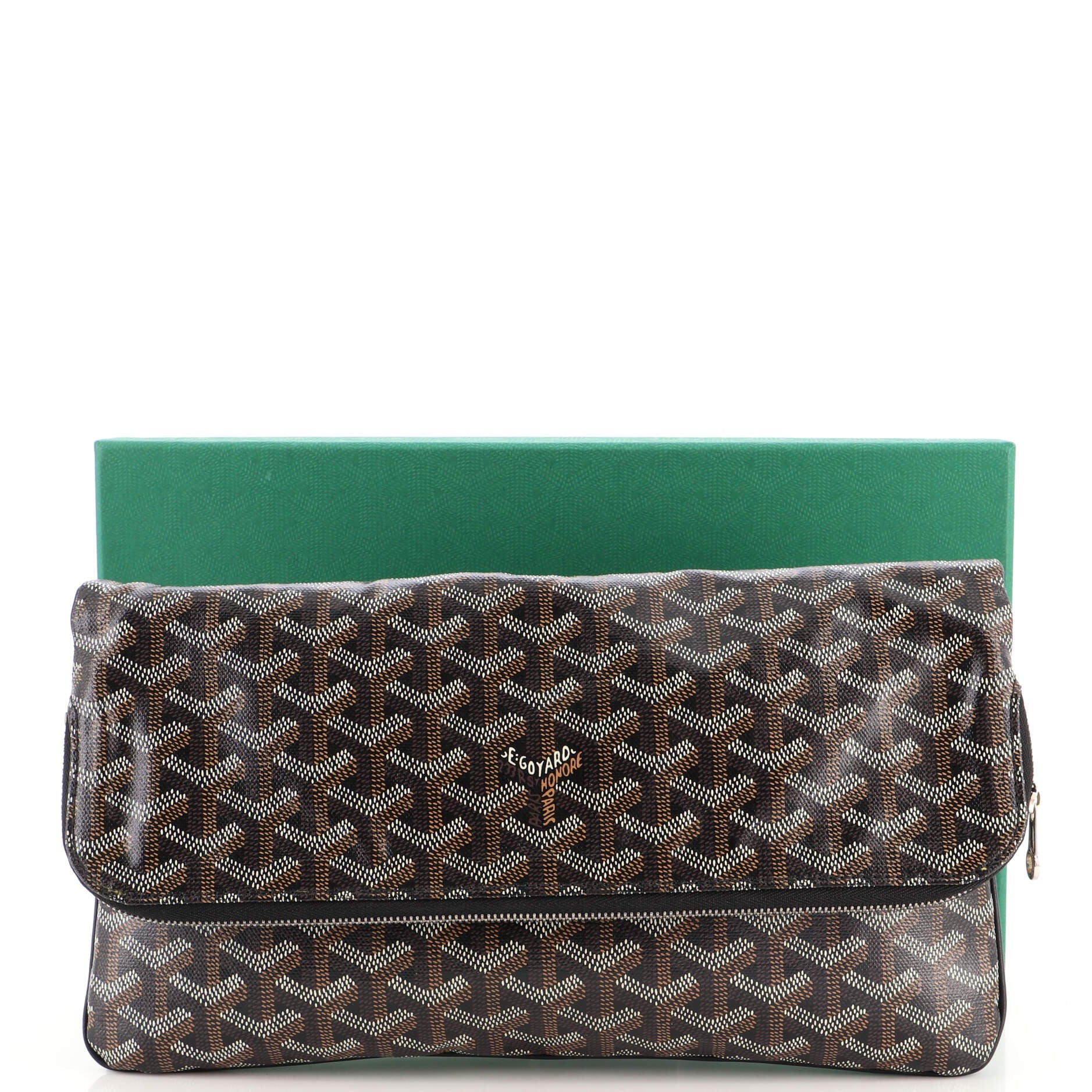 Saint Marie Clutch Coated Canvas