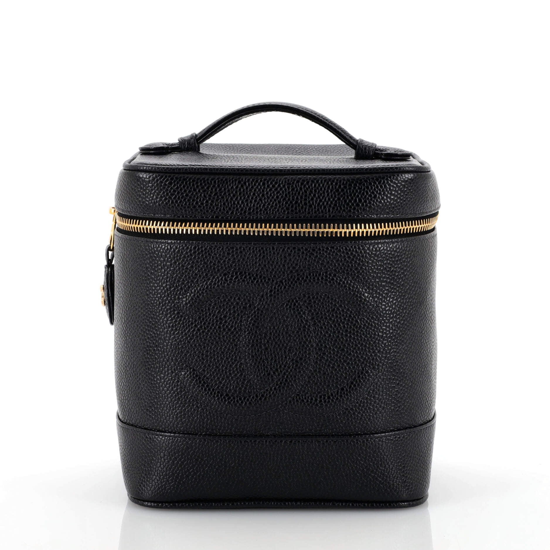 Vintage Timeless Cosmetic Case Caviar Tall