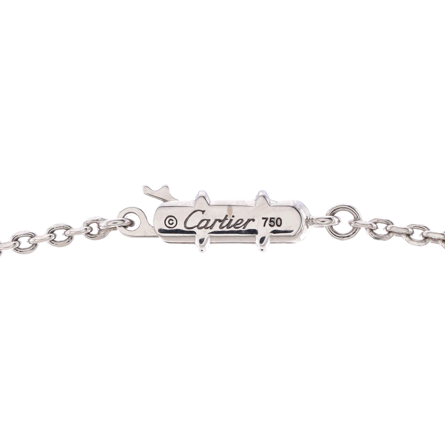 C Heart de Cartier Pendant Necklace 18K White Gold