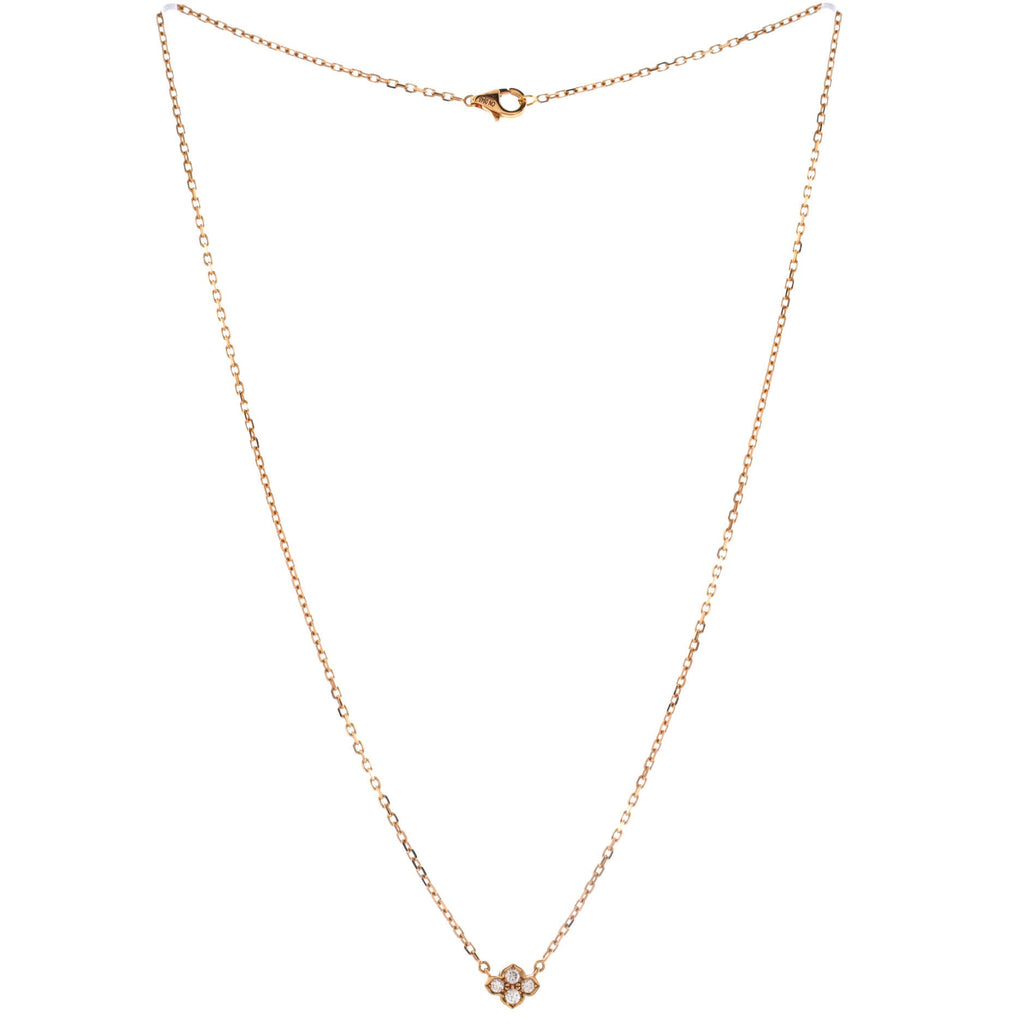 Hindu Pendant Necklace 18K Rose Gold and Diamonds