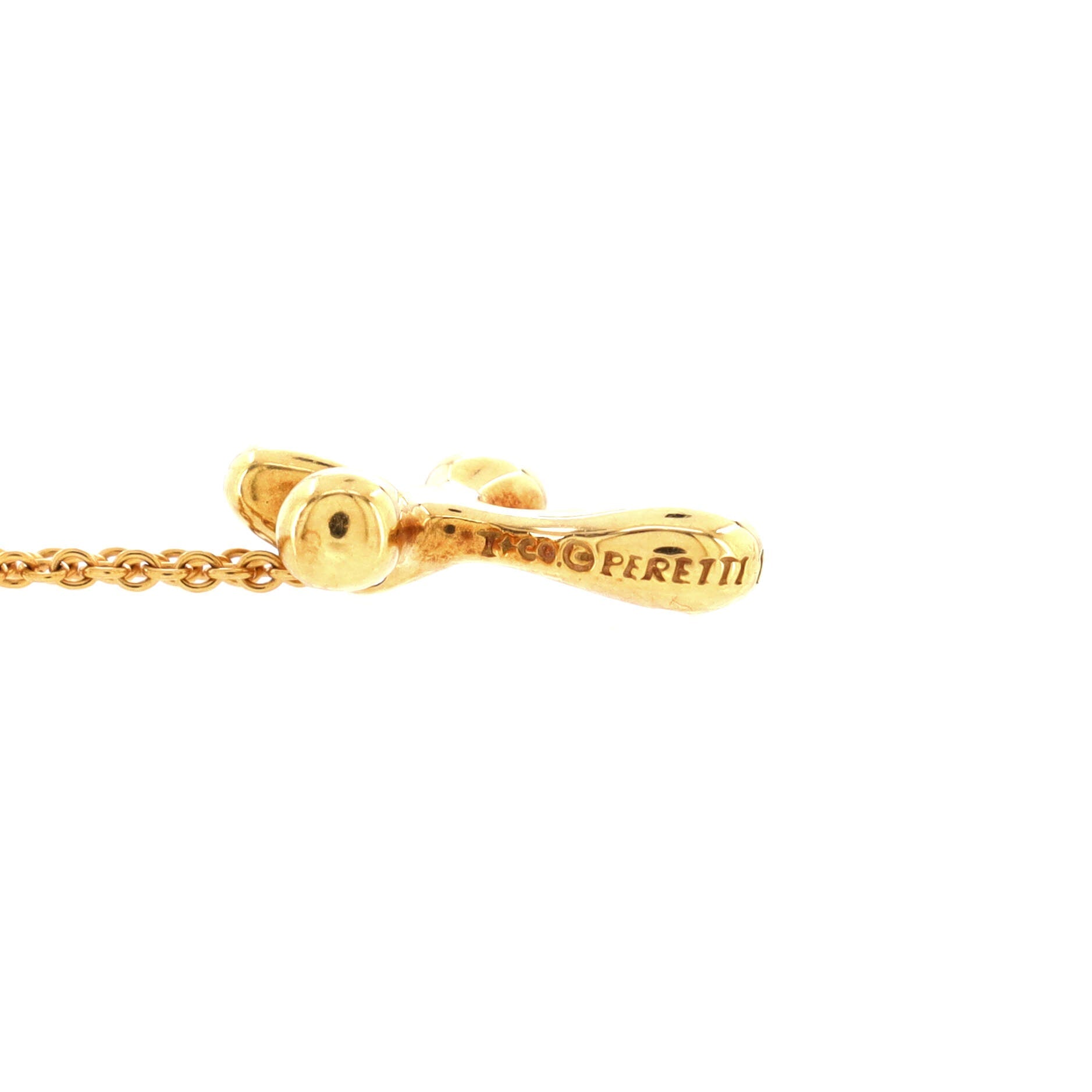 Elsa Peretti Cross Pendant Necklace 18K Yellow Gold