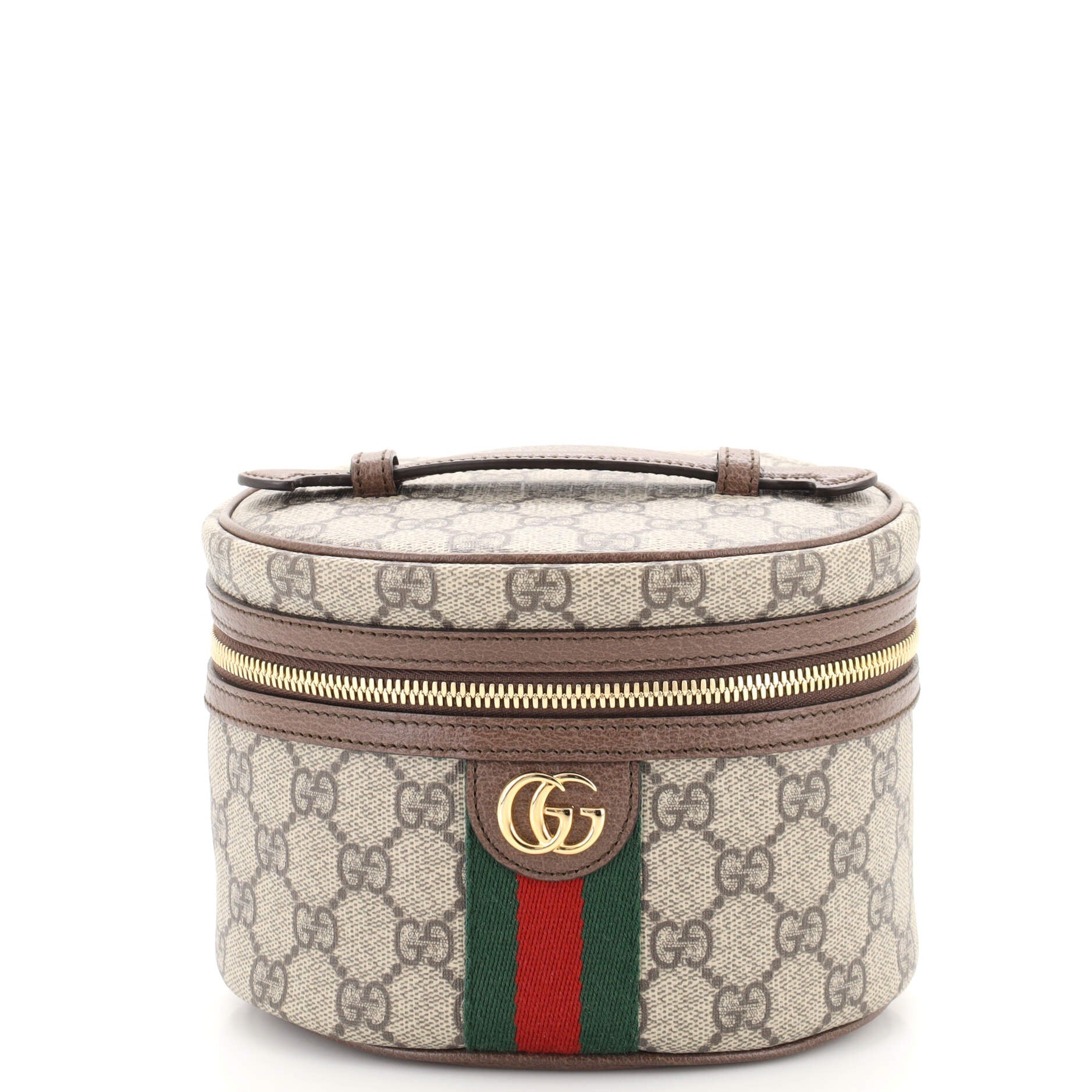 Ophidia Top Handle Cosmetic Case GG Coated Canvas Mini