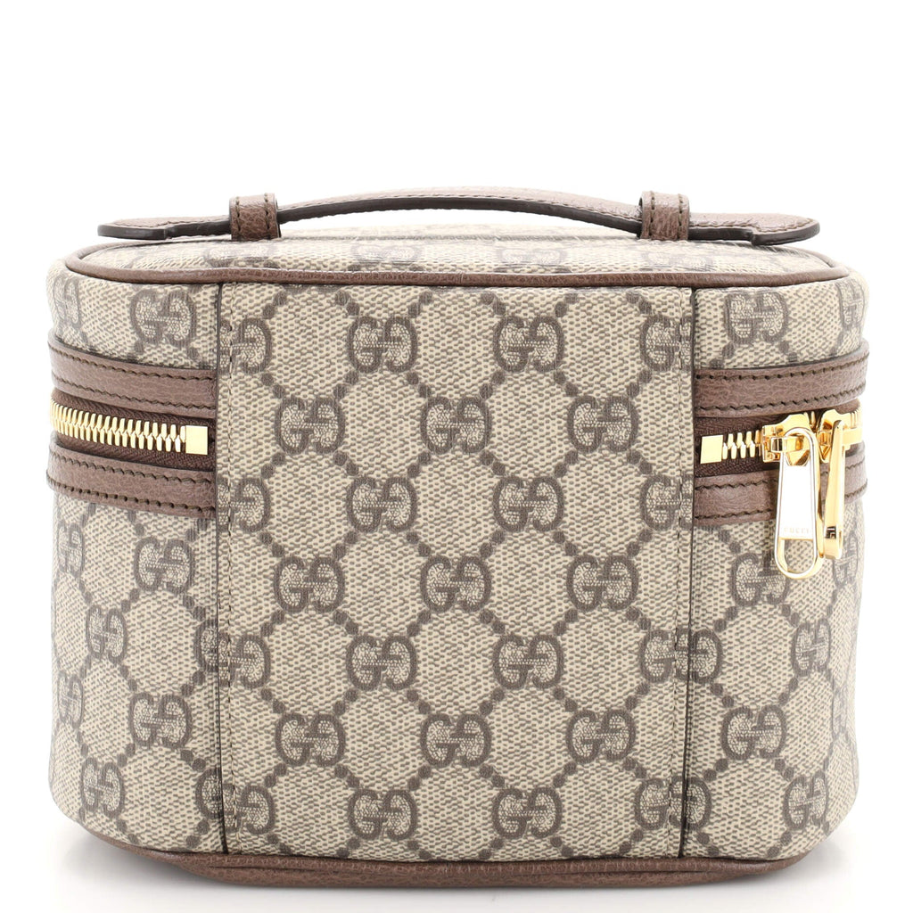 Ophidia Top Handle Cosmetic Case GG Coated Canvas Mini