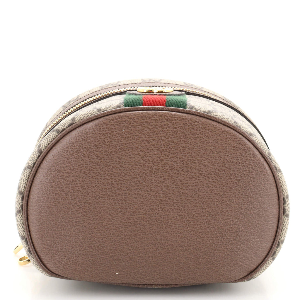 Ophidia Top Handle Cosmetic Case GG Coated Canvas Mini