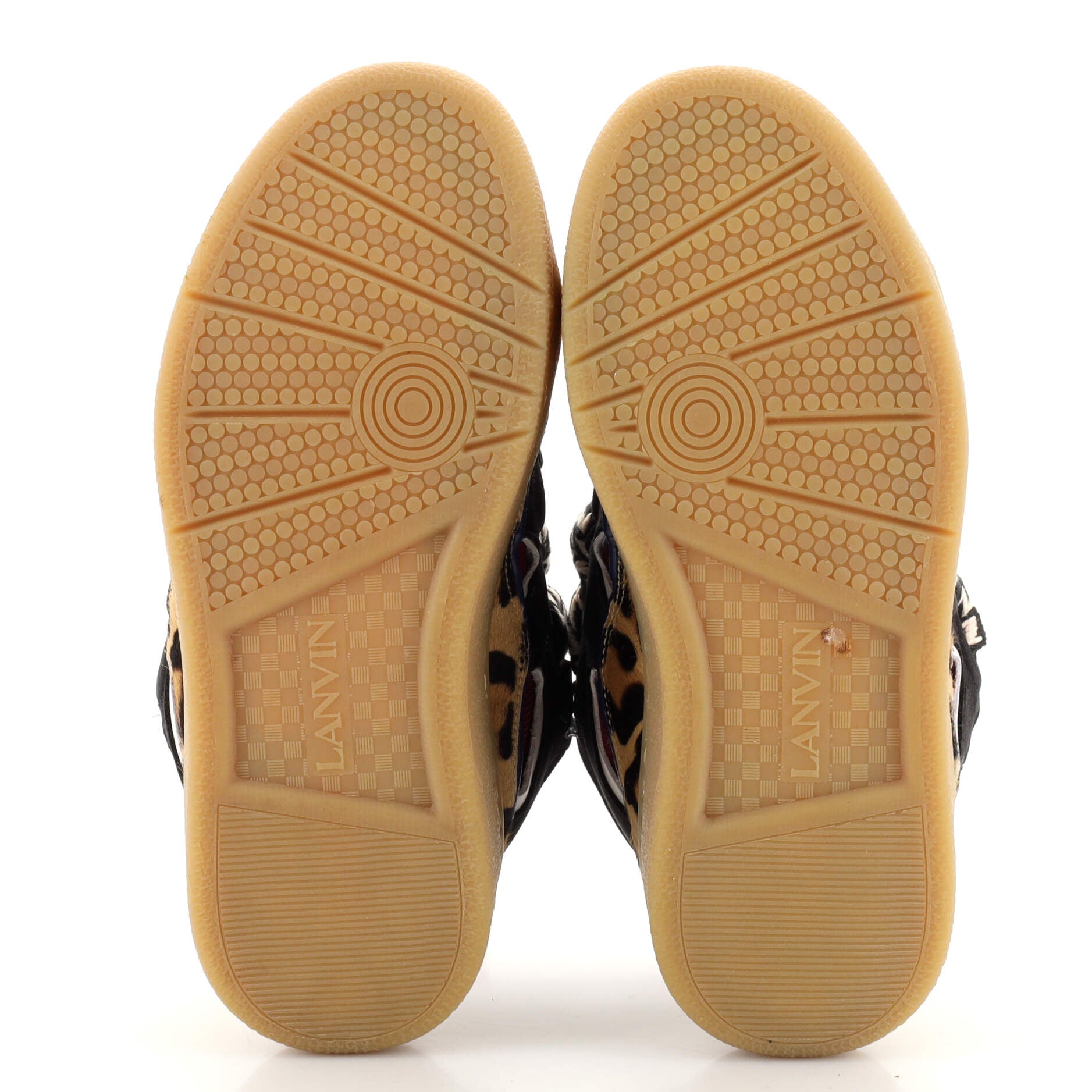 Women's Curb Sneakers Suede and Pony Hair