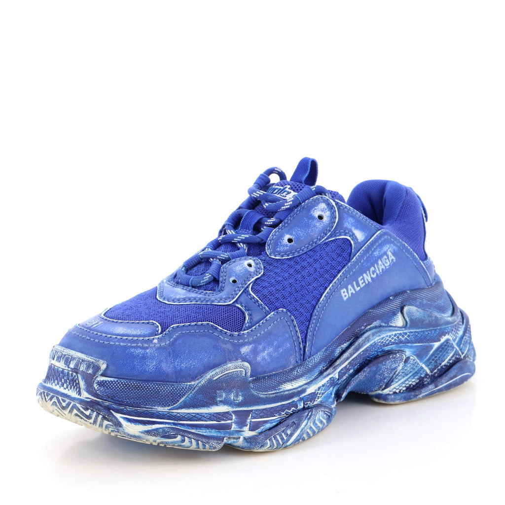 Men's Triple S Sneakers Fabric and Mesh with Leather