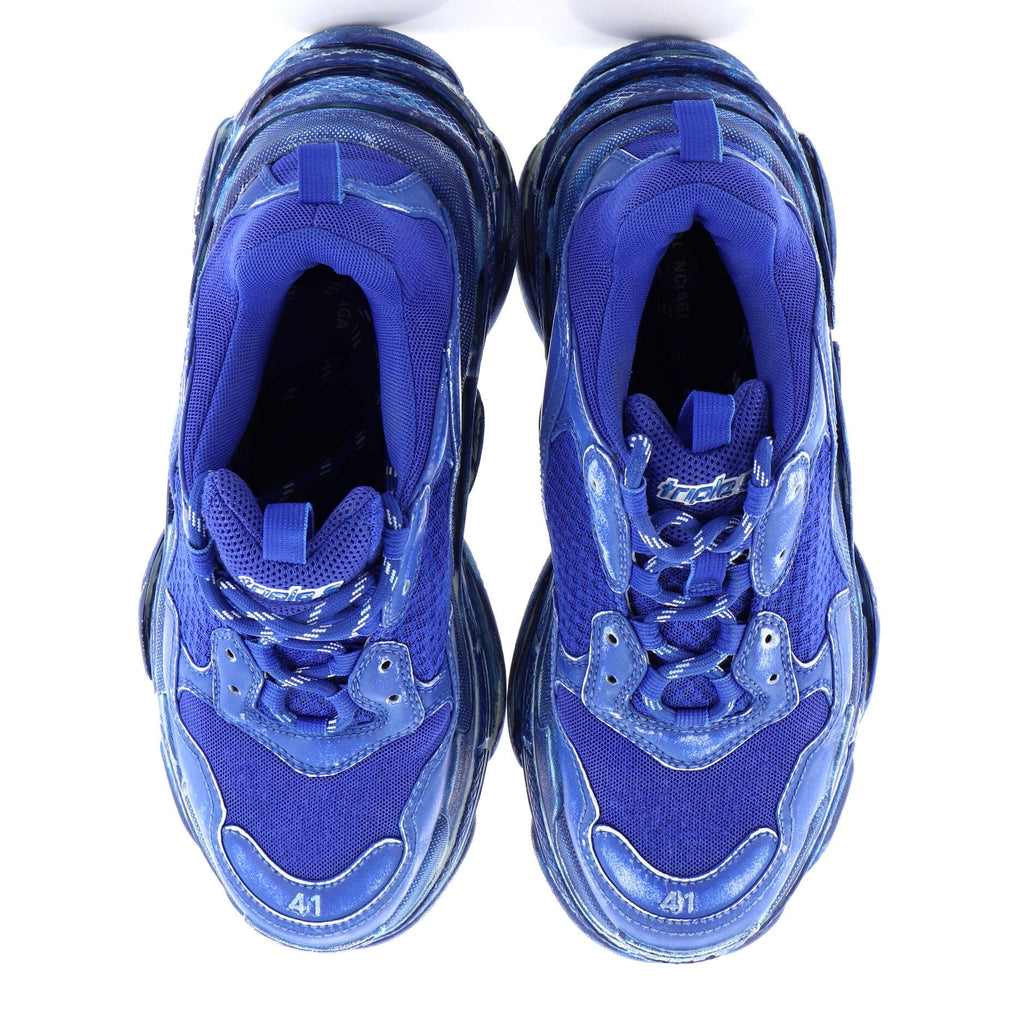 Men's Triple S Sneakers Fabric and Mesh with Leather