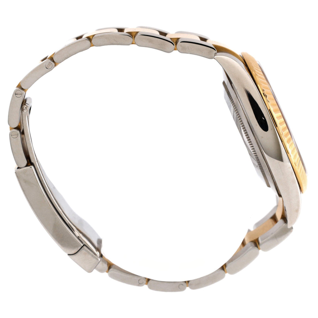 Oyster Perpetual Datejust Automatic Watch Stainless Steel and Yellow Gold with Diamond Markers 41