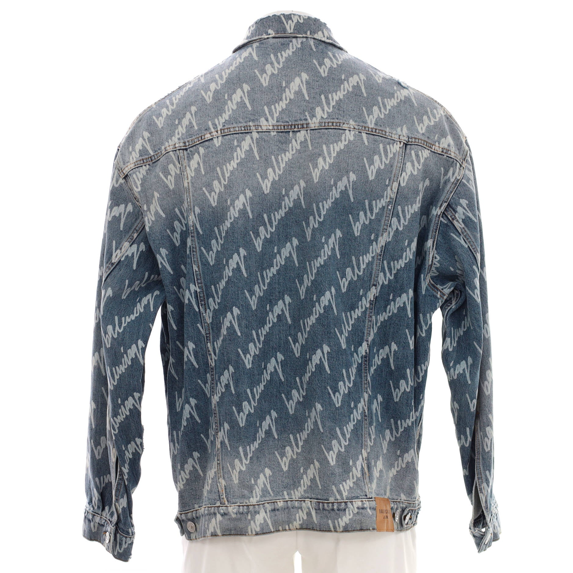 Scribble Logo Jacket Printed Denim