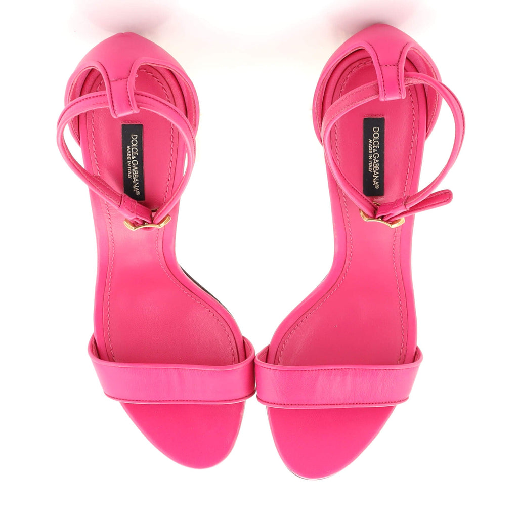 Women's Keira Baroque DG Sculpted Heeled Sandals Leather