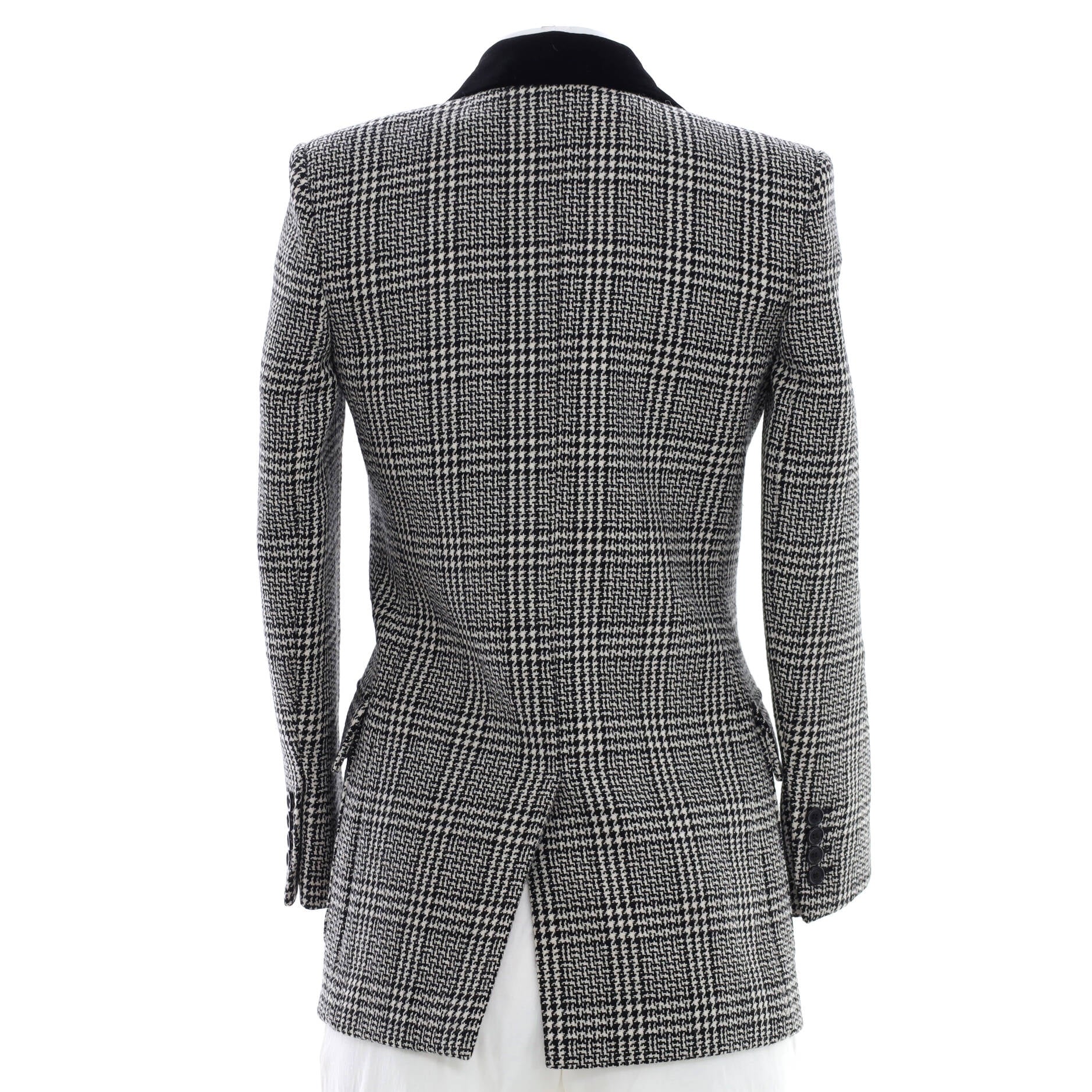 Women's Double Breasted Blazer Wool Blend