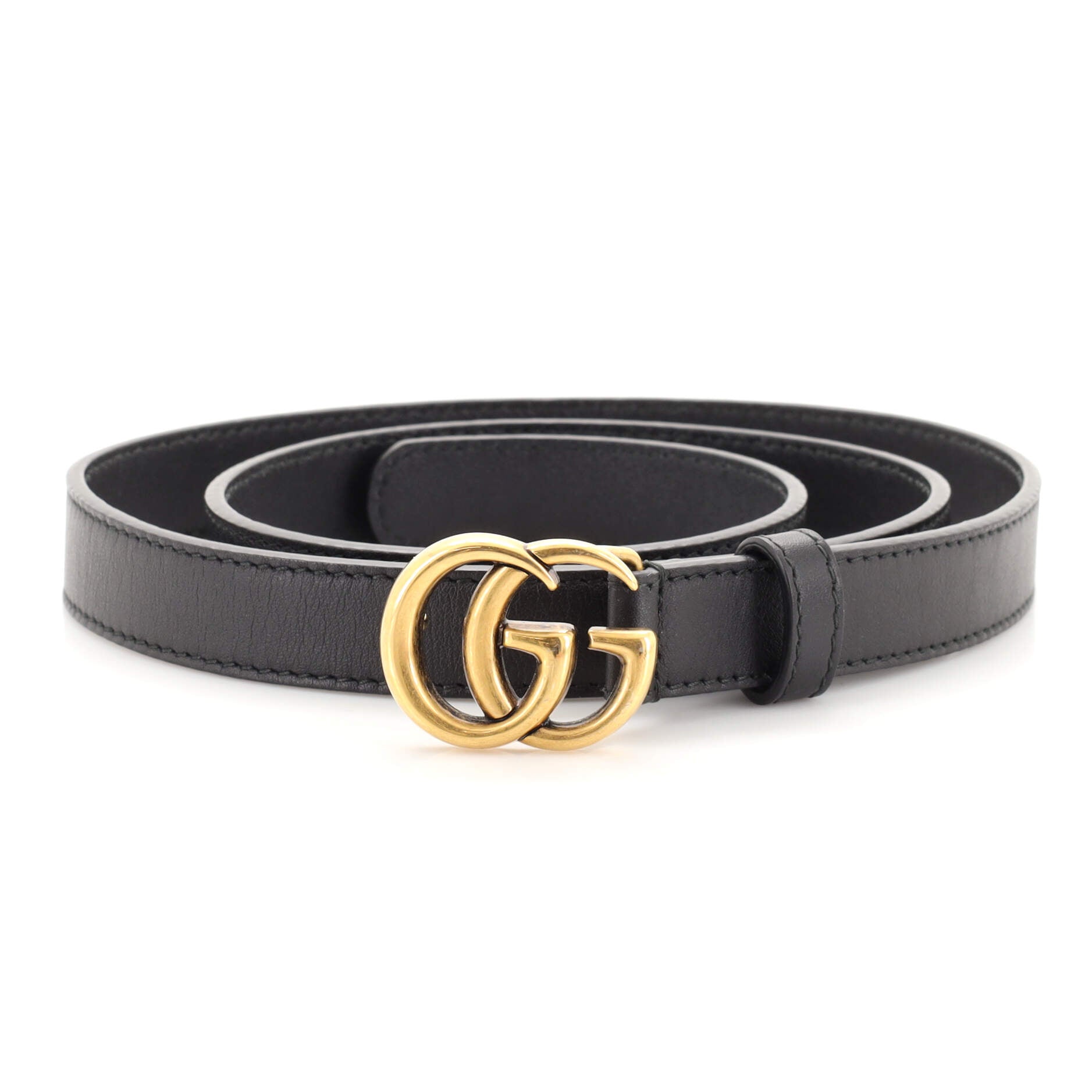 GG Marmont Belt Leather Thin 85