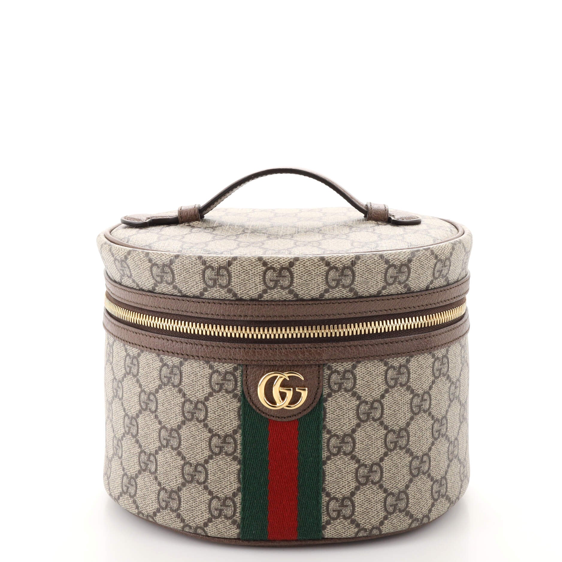 Ophidia Top Handle Cosmetic Case GG Coated Canvas Small