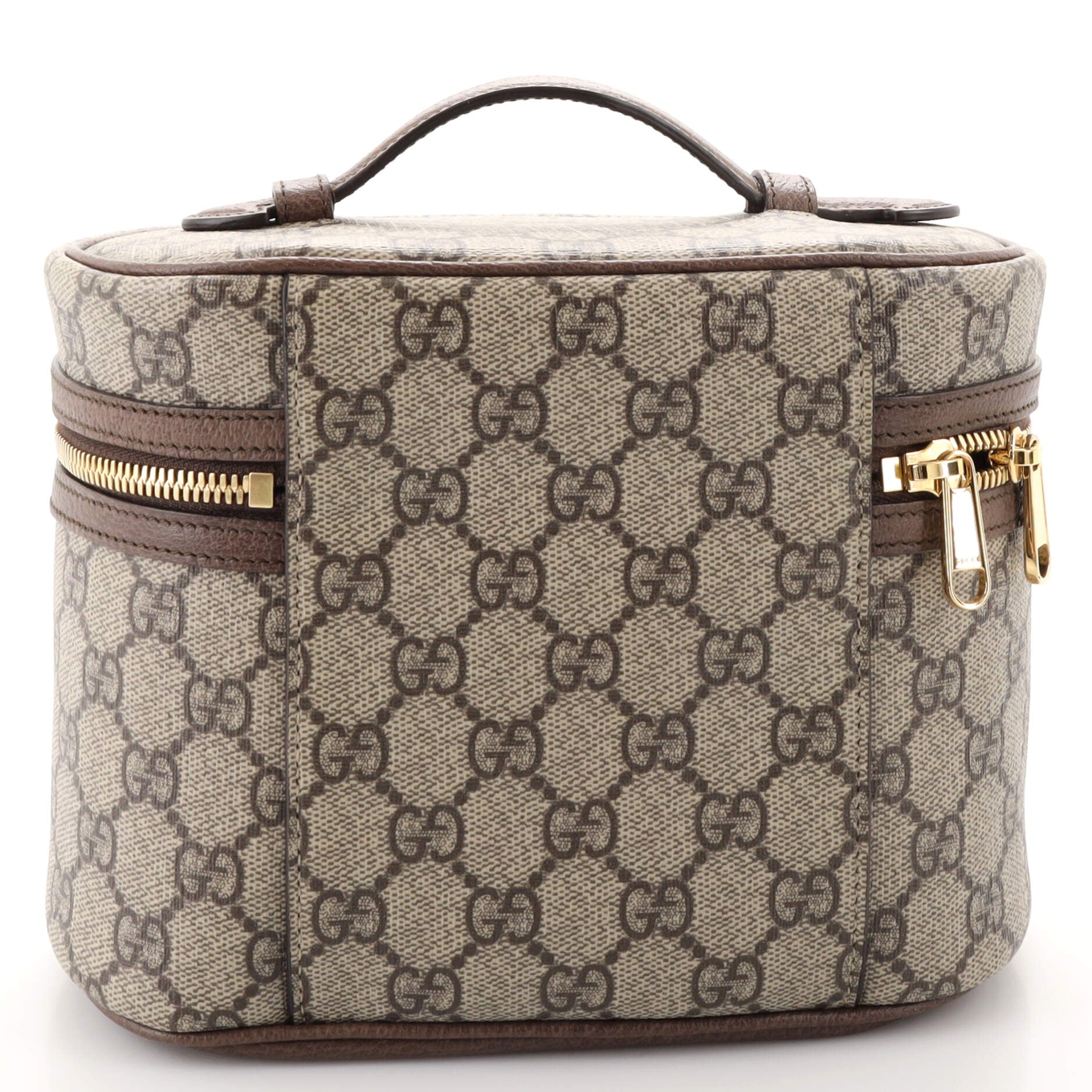 Ophidia Top Handle Cosmetic Case GG Coated Canvas Small
