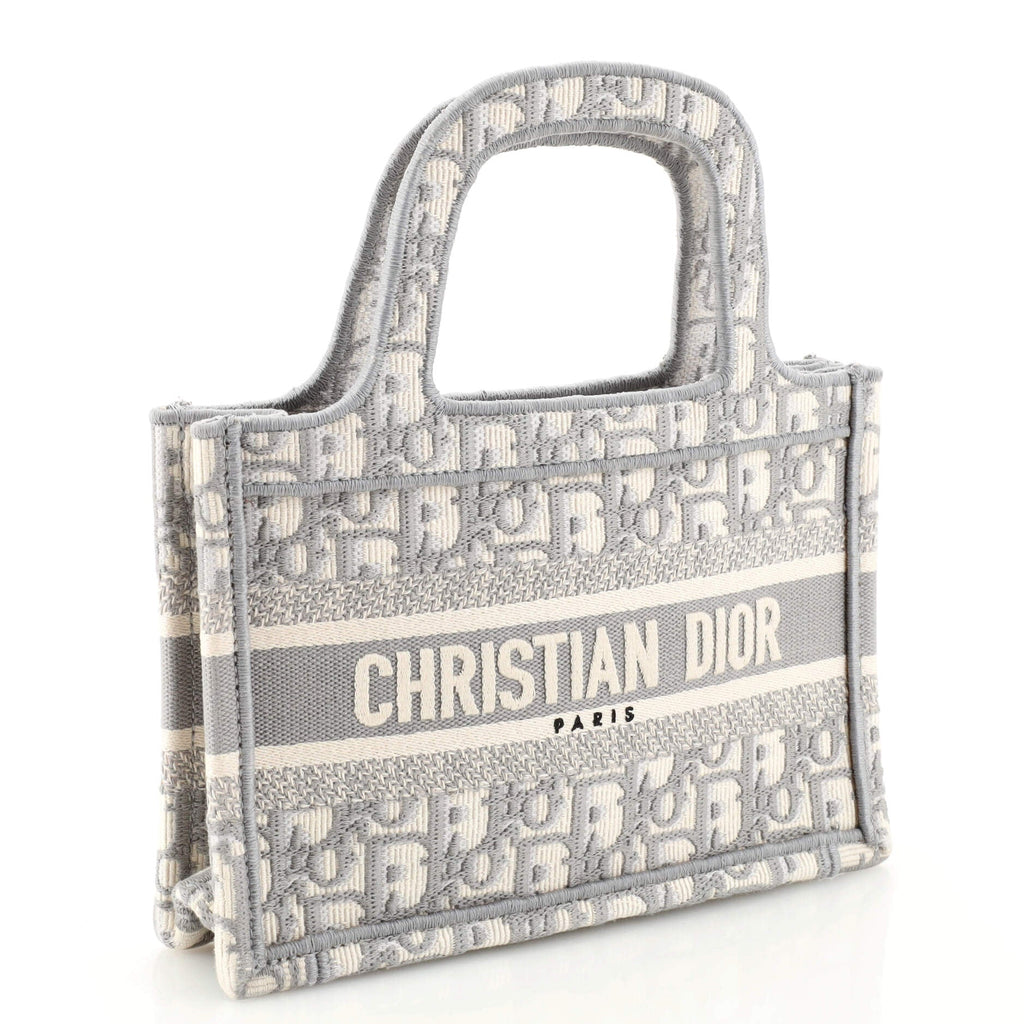 Book Tote Oblique Canvas Mini