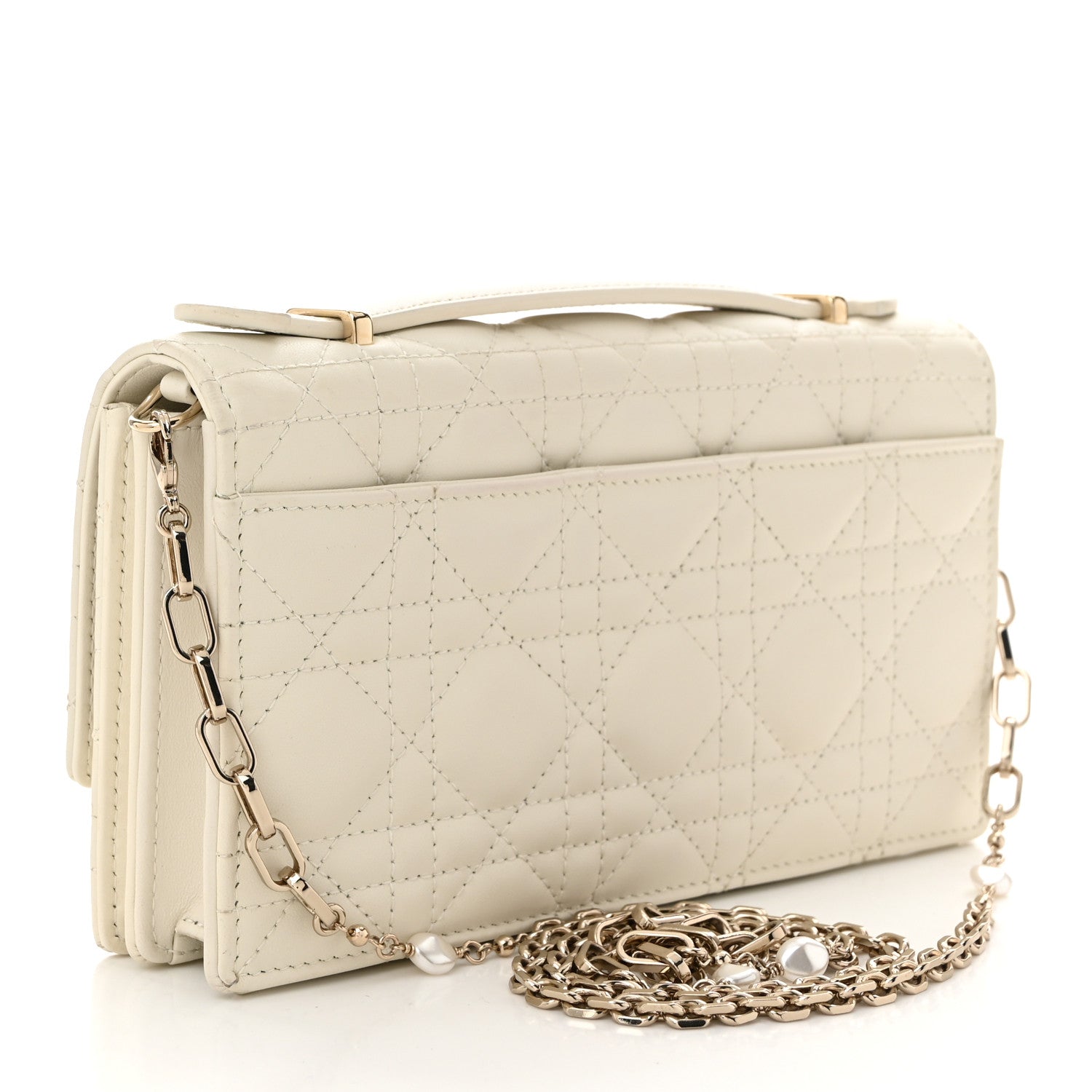 Lambskin Cannage Mini My Dior Bag Latte