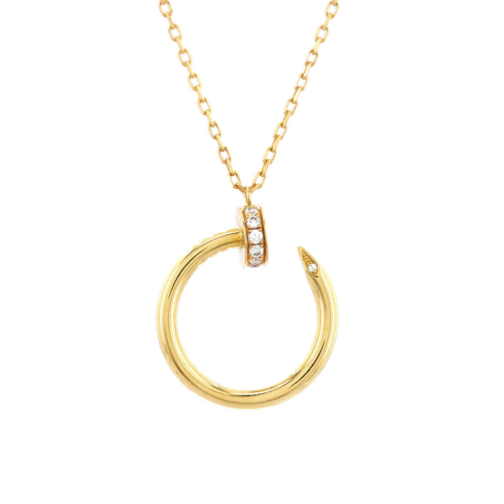 Juste un Clou Pendant Necklace 18K Yellow Gold with Diamonds