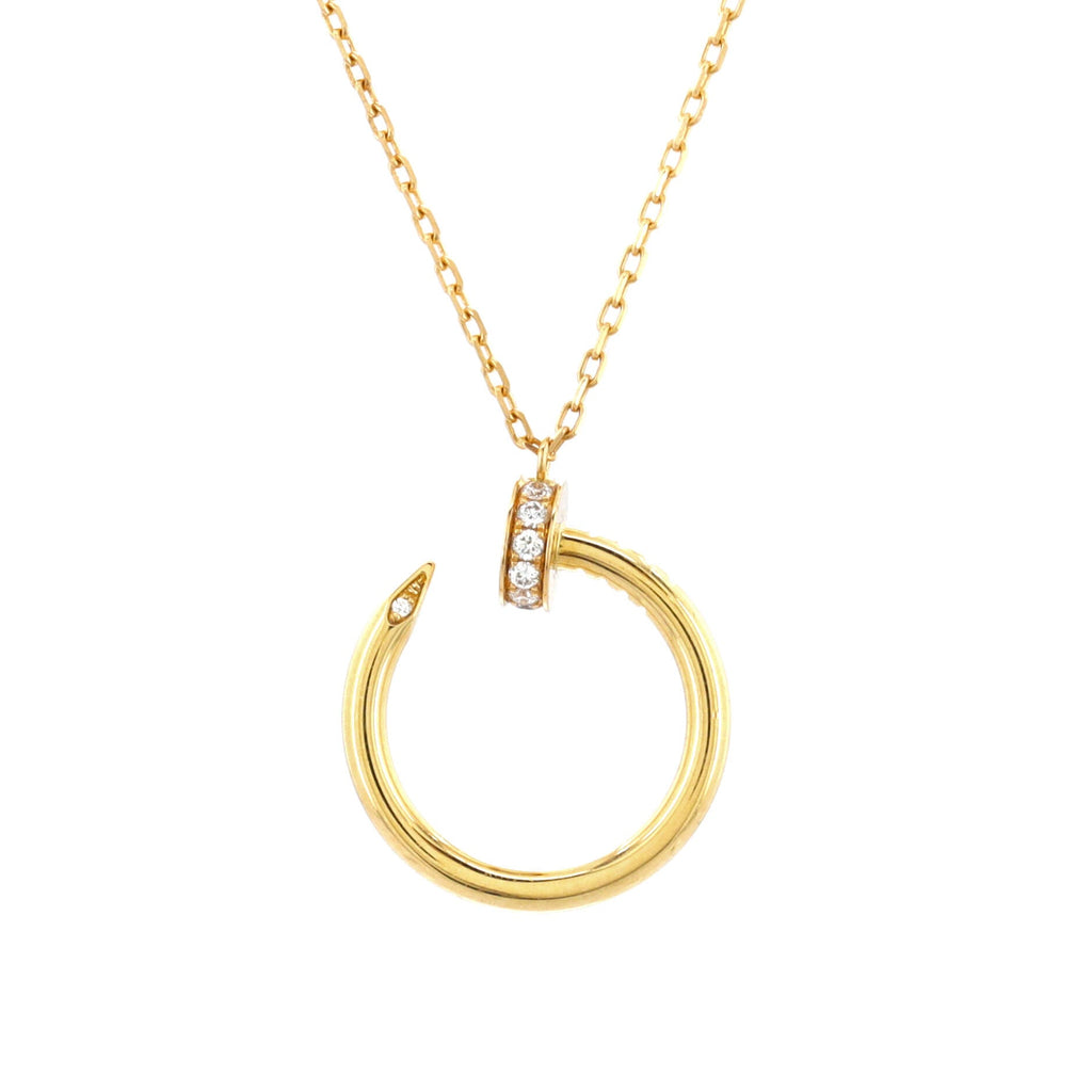 Juste un Clou Pendant Necklace 18K Yellow Gold with Diamonds