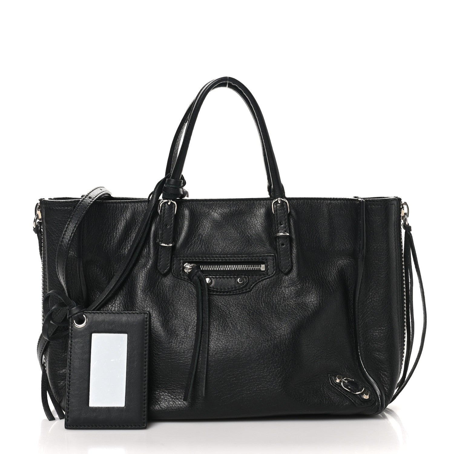 Veau Papier A6 Zip Around Tote Black