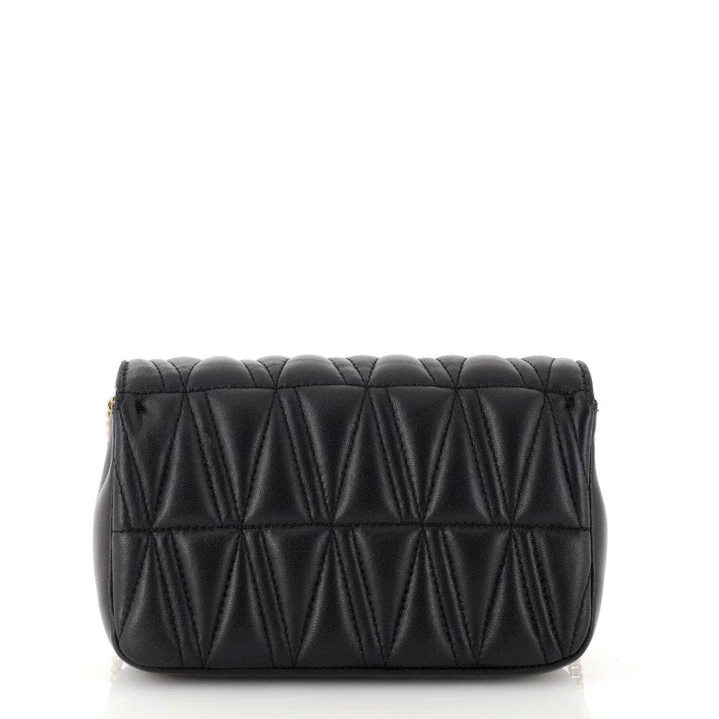 Virtus Clutch on Chain Quilted Leather