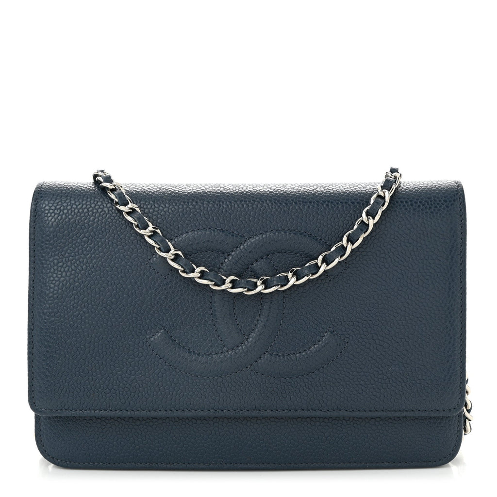 Caviar Timeless CC Wallet on Chain WOC Blue