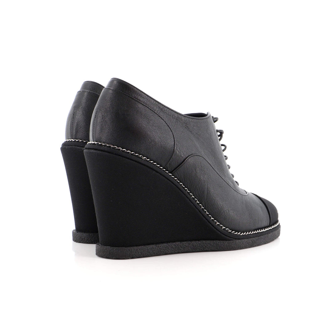 Women's Women's CC Cap Toe Wedges Leather