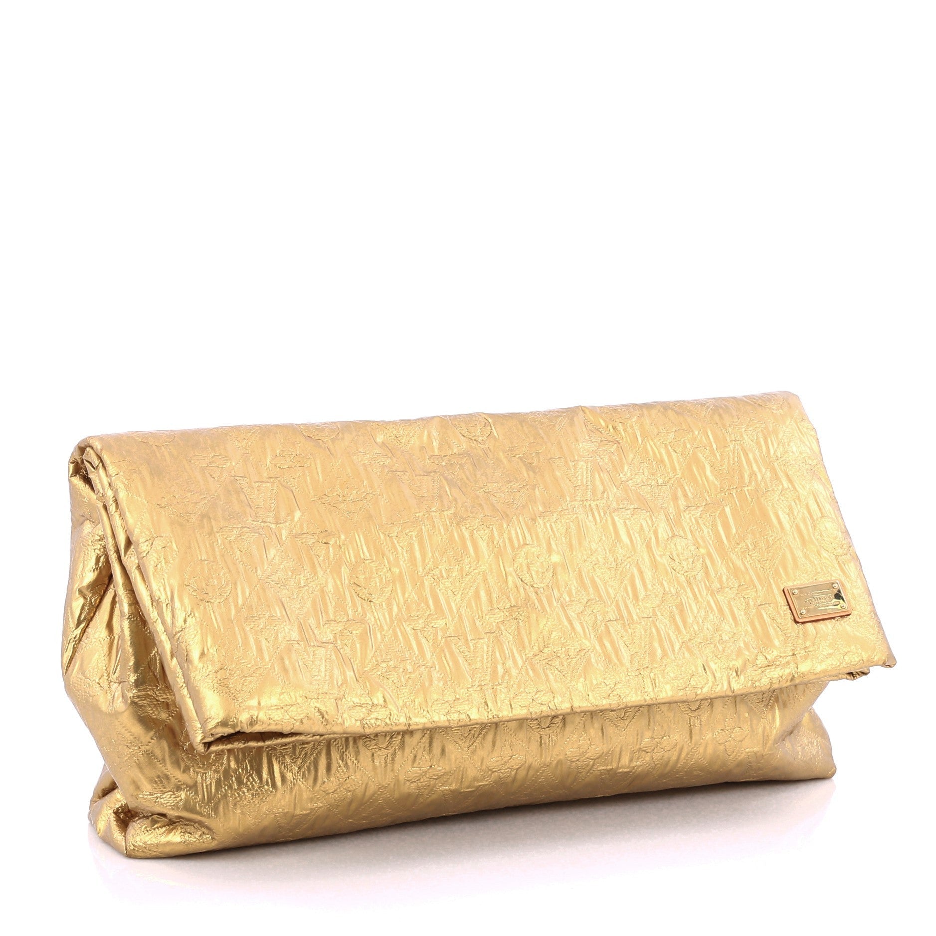 Limelight Clutch Metallic Jacquard Textile GM