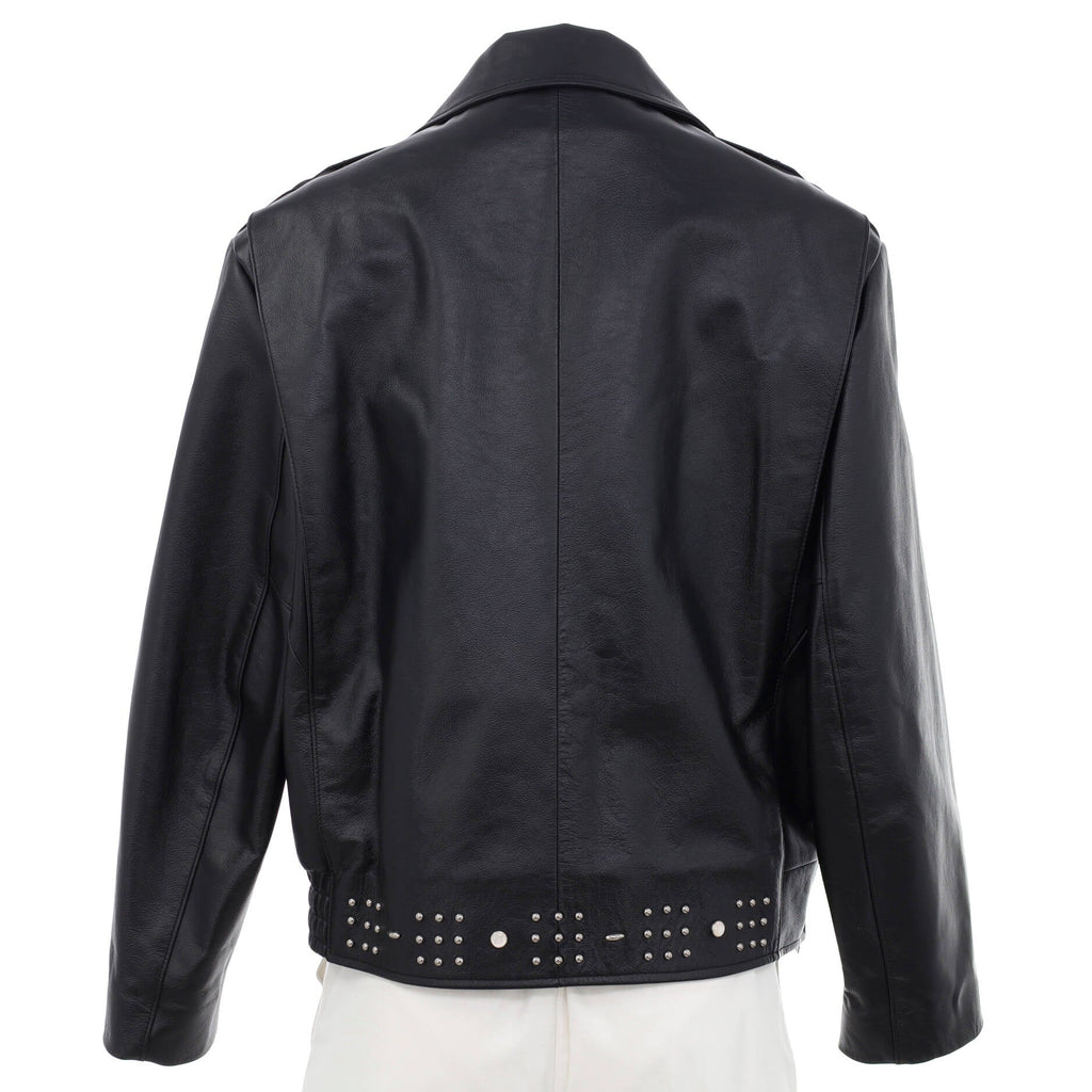 Women's Biker Jacket Studded Leather