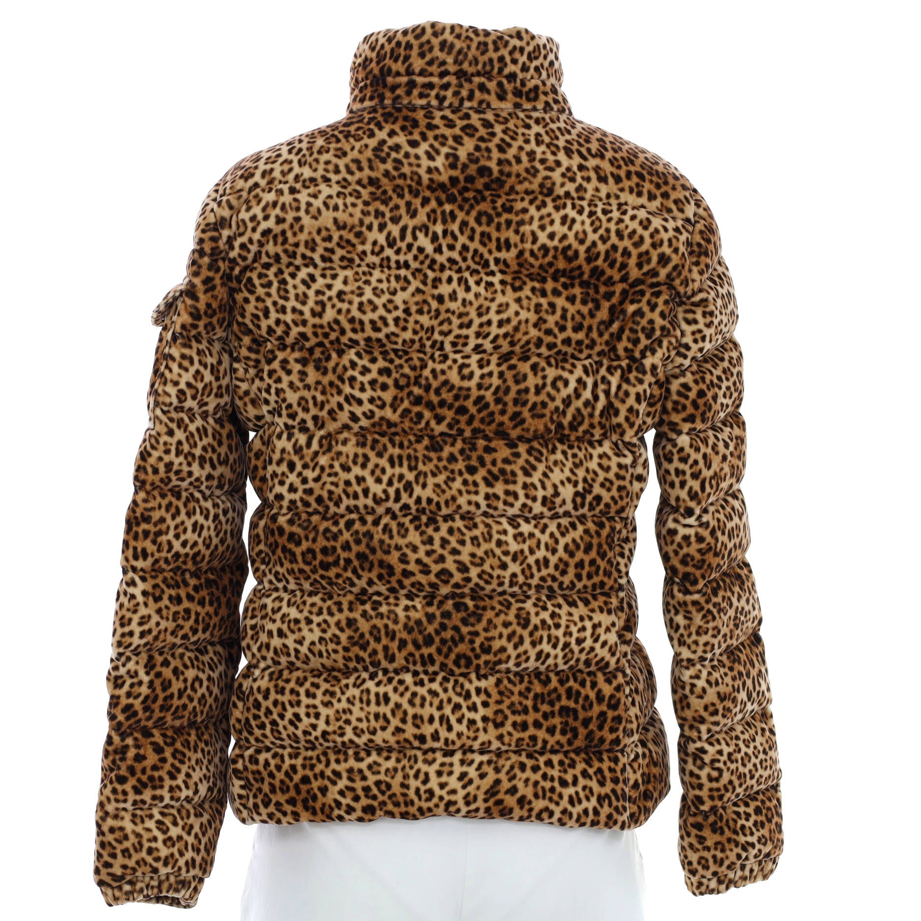 Women's Bady Hooded Jacket Quilted Printed Cotton with Down