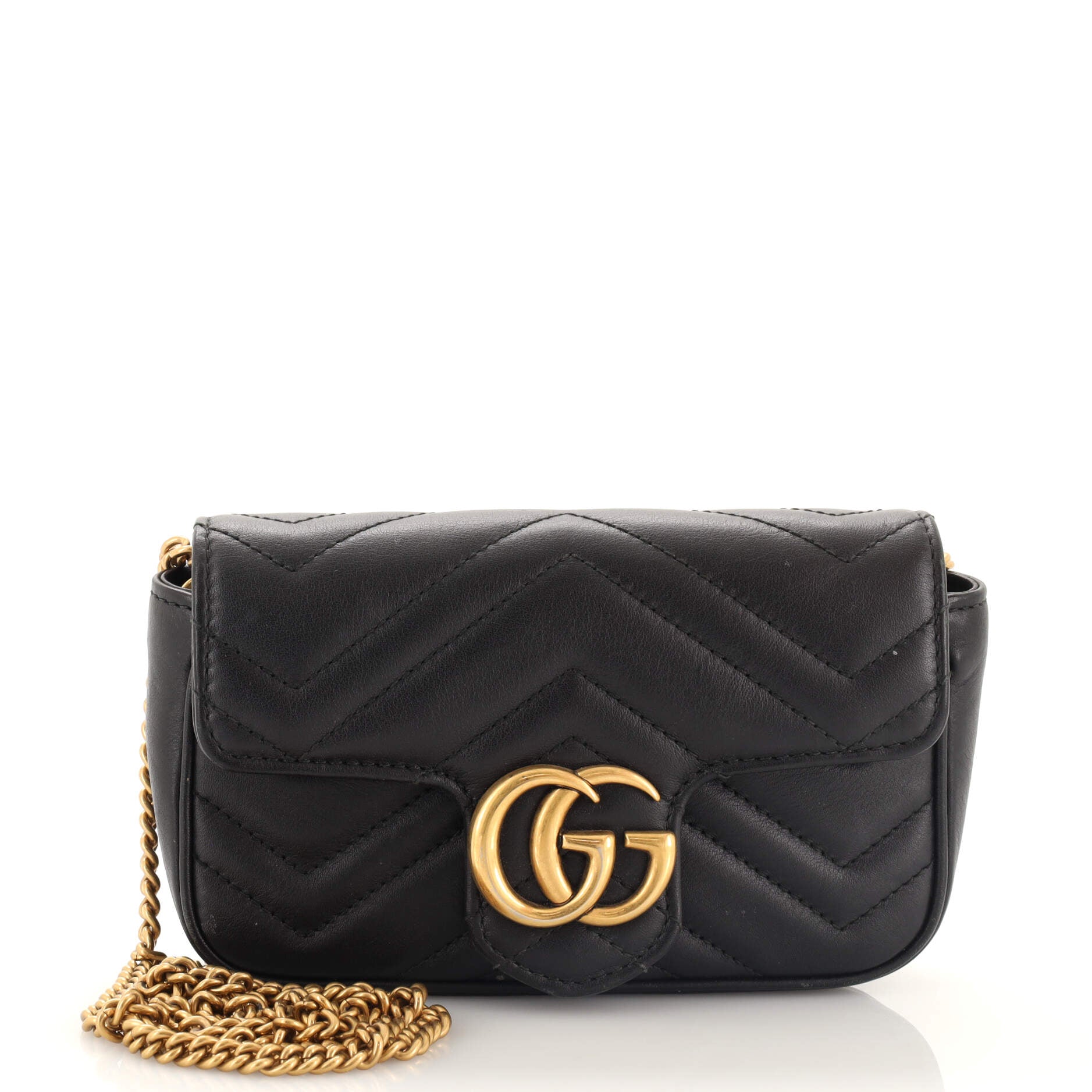 GG Marmont Flap Bag Matelasse Leather Super Mini