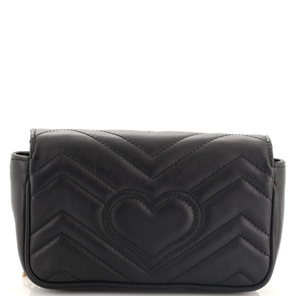 GG Marmont Flap Bag Matelasse Leather Super Mini