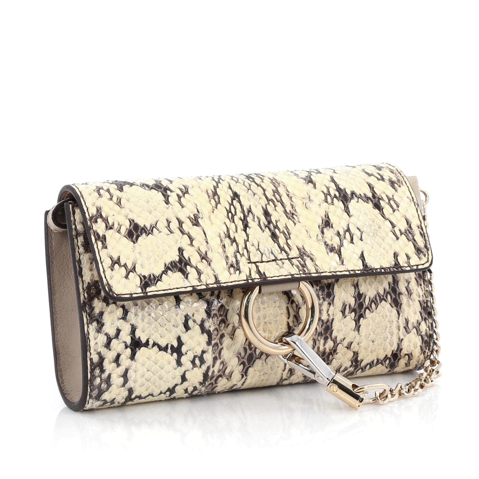 Chloe Faye Shoulder Bag Python Mini