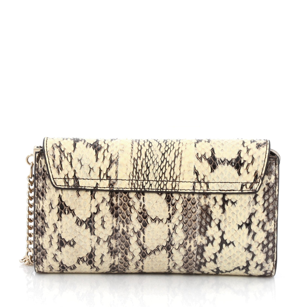 Chloe Faye Shoulder Bag Python Mini