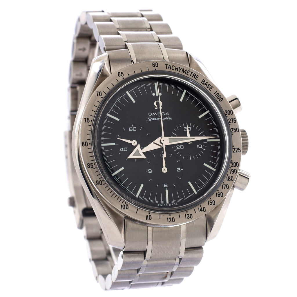 Speedmaster Broad Arrow Chronograph Manual Watch Stainless Steel 42