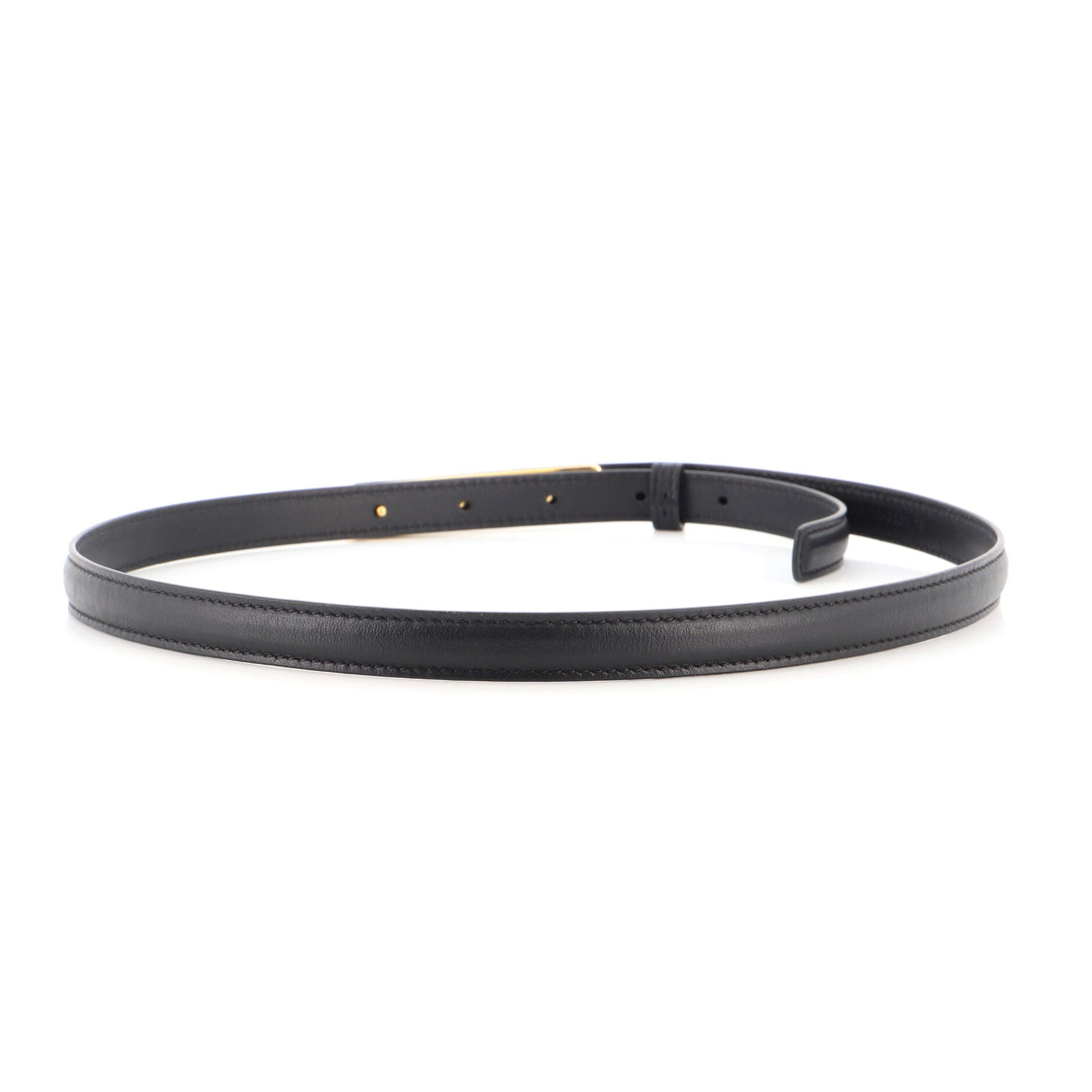 Dior-ID Belt Leather with Enamel Buckle Thin 75