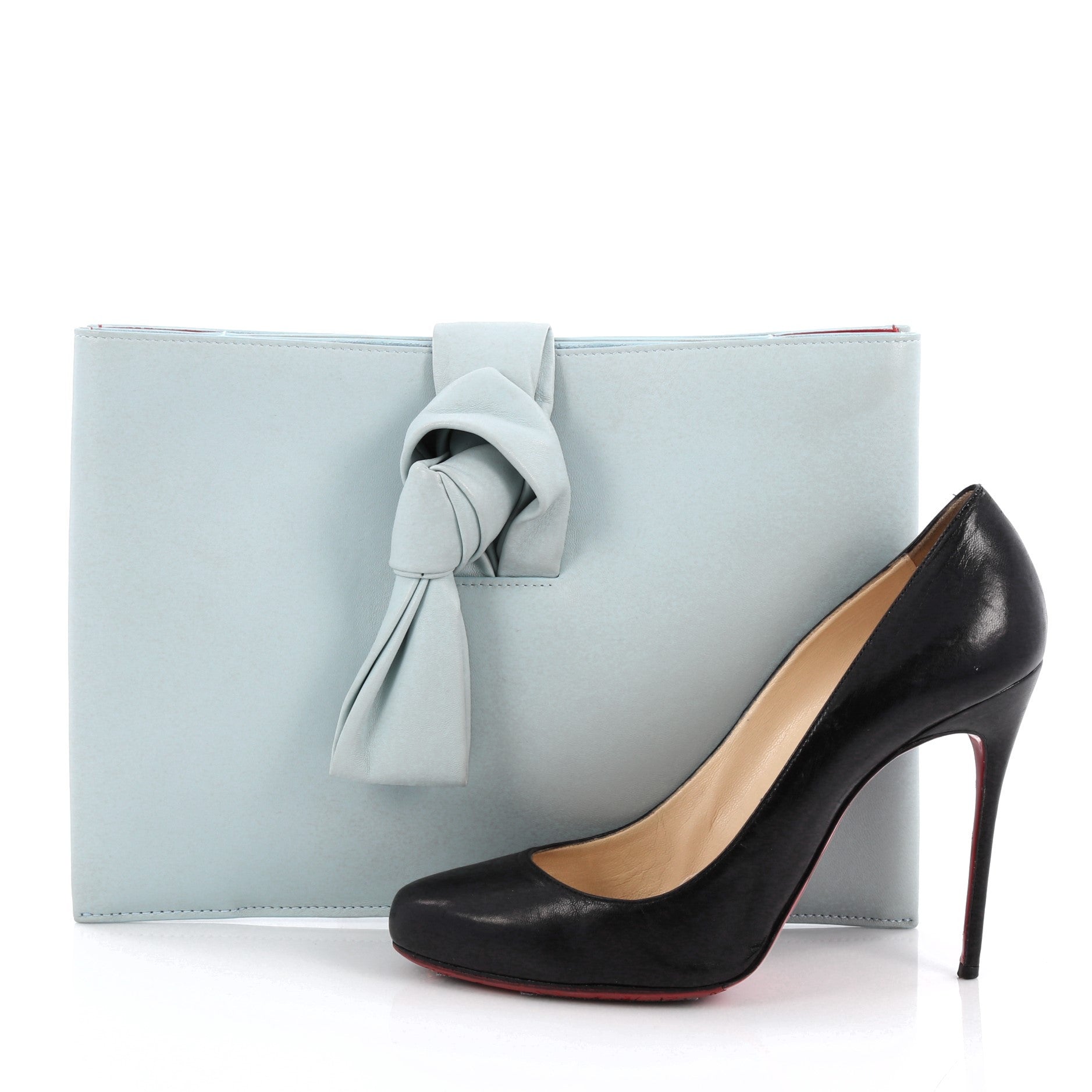 Knotted Clutch Leather