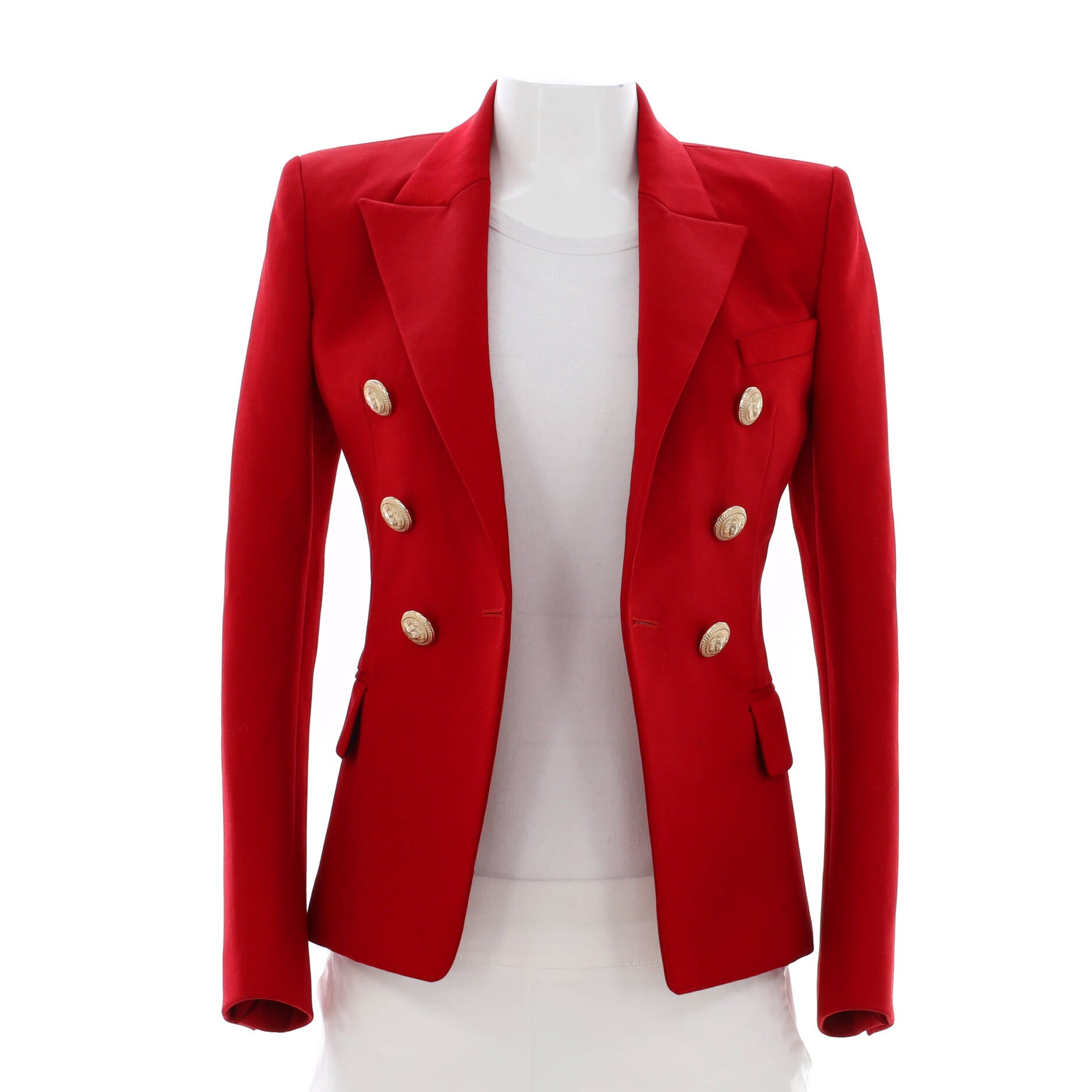 Women's Double Breasted Blazer Wool