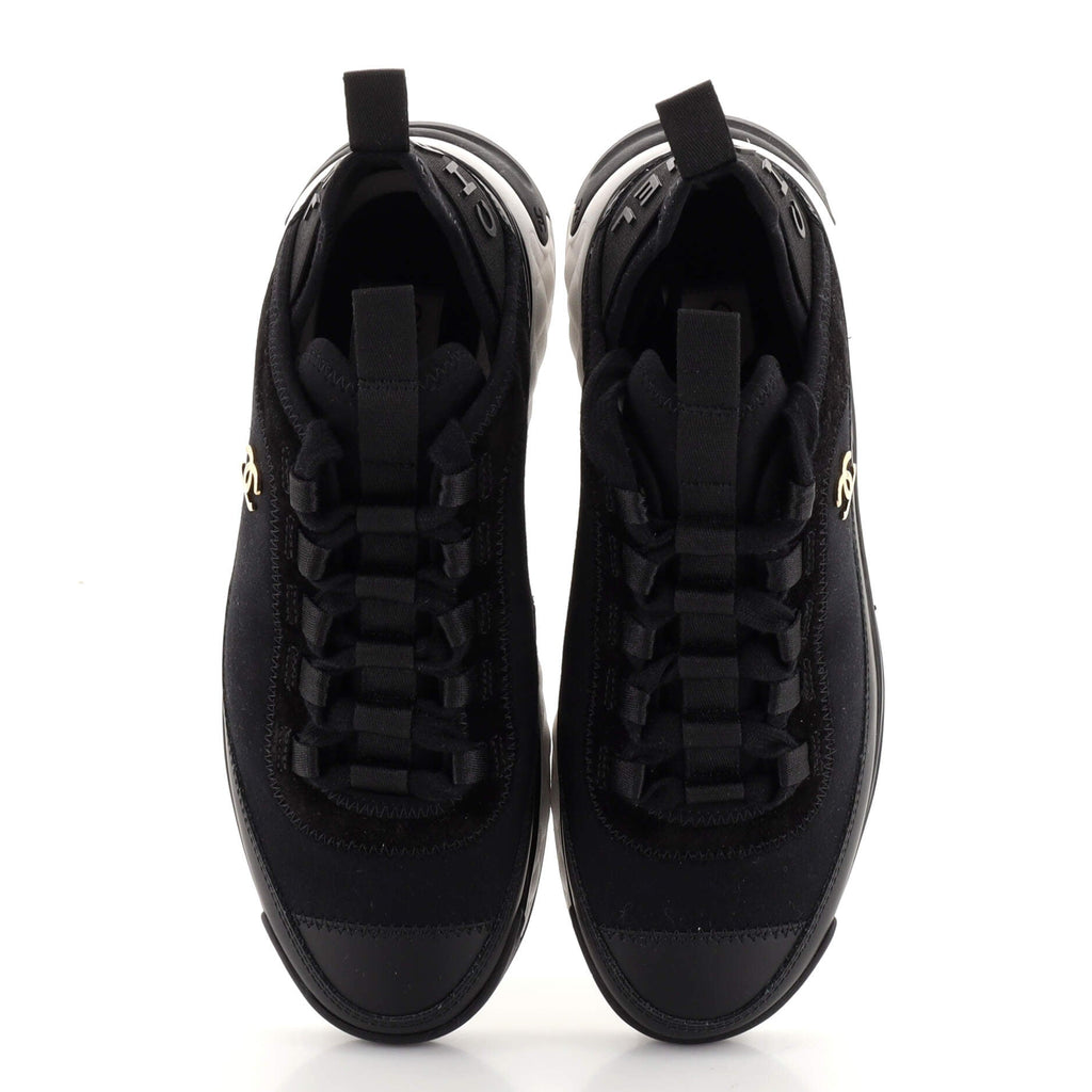 Women's CC Cap Toe Logo Sneakers Leather and Mixed Fibers