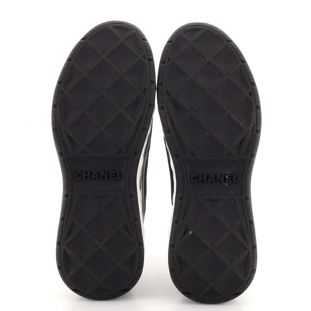 Women's CC Cap Toe Logo Sneakers Leather and Mixed Fibers