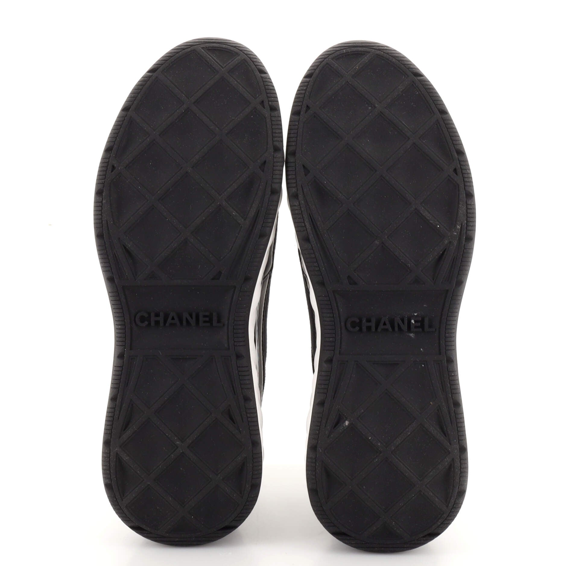 Women's CC Cap Toe Logo Sneakers Leather and Mixed Fibers